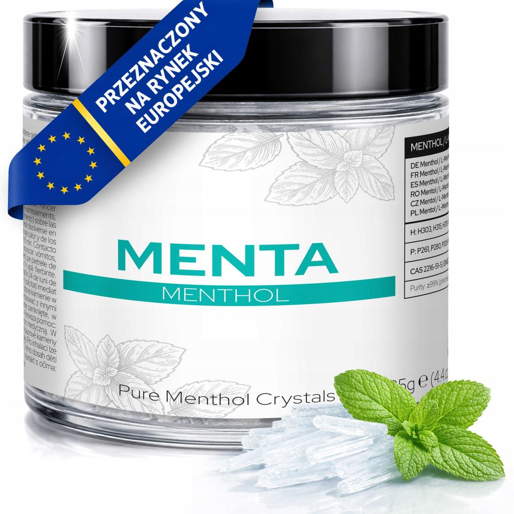 Cristalli di mentolo 125 g per sauna – L-mentolo in Immagine del prodotto 