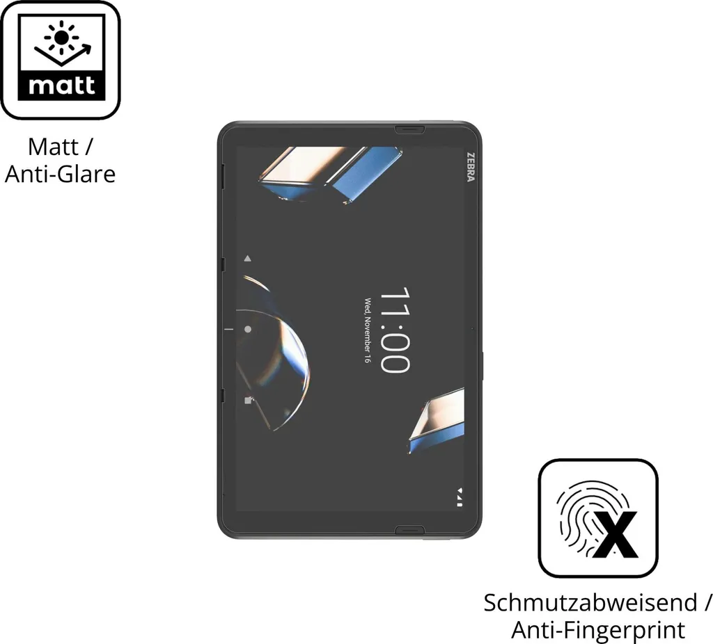 2x Pellicola per Zebra TC56 Protettiva Protezione Vetro