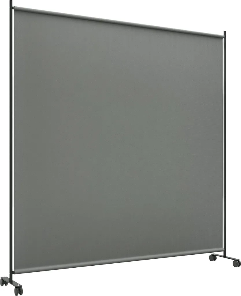 Écran d'Intimité Extérieur sans Fixation Murale Brise-Vue Mobile Gris 181cm