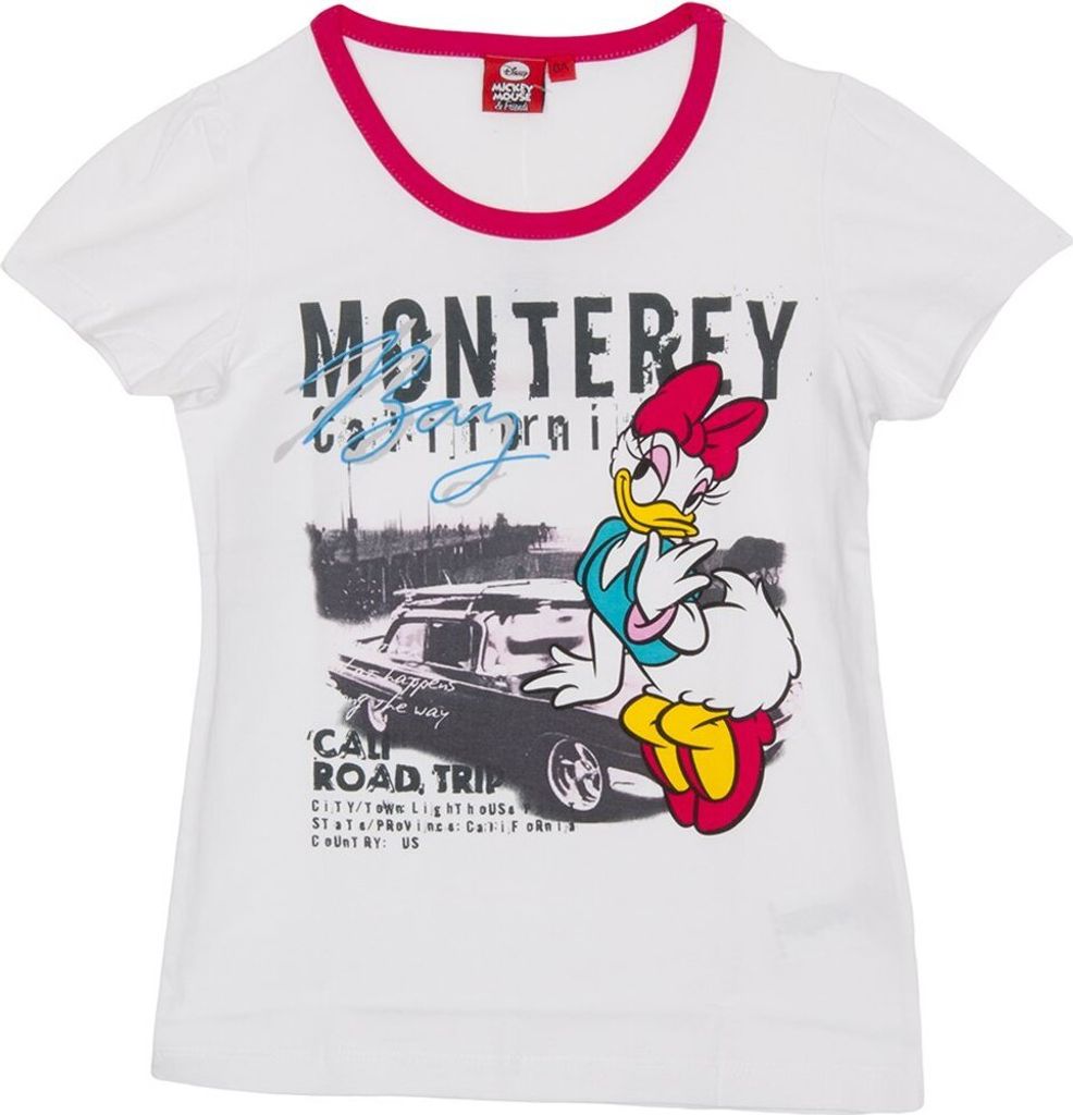 Disney Mädchen-Daisy-Rundhals-Kurzarm-T-Shirt WD26120