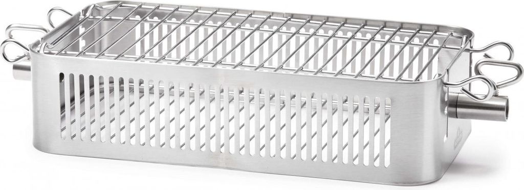 Napoleon Zubehör Edelstahl-Grillkorb für Drehspieß verstellbar 57013