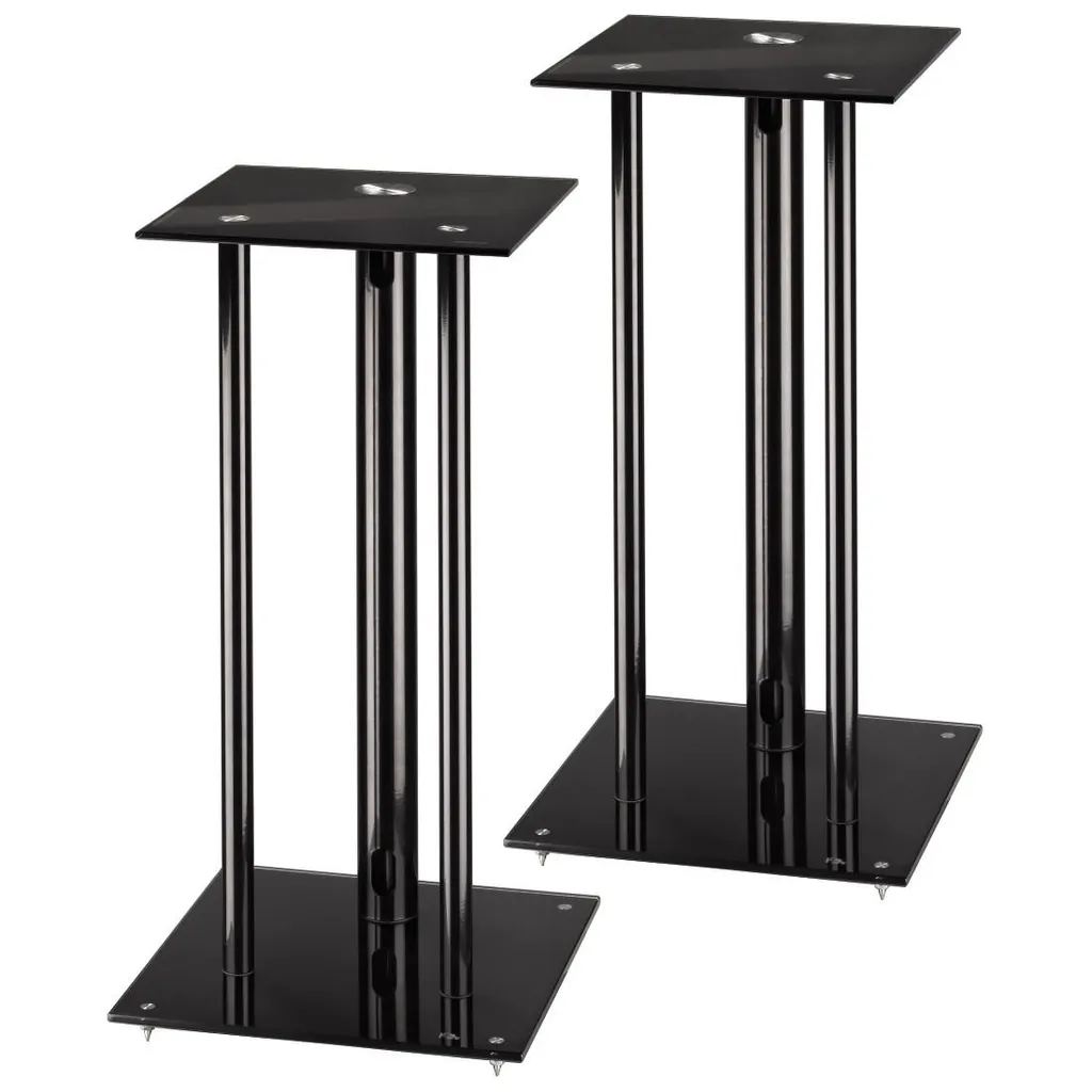 Pieds pour enceintes Next Noir - Supports de sol stables pour hifi