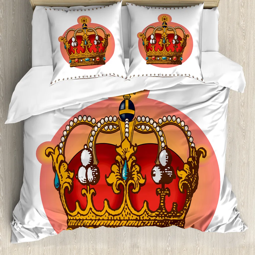 Set Letto Queen ABAKUHAUS 155x220: Microfibra Anallergica e Design Barocco