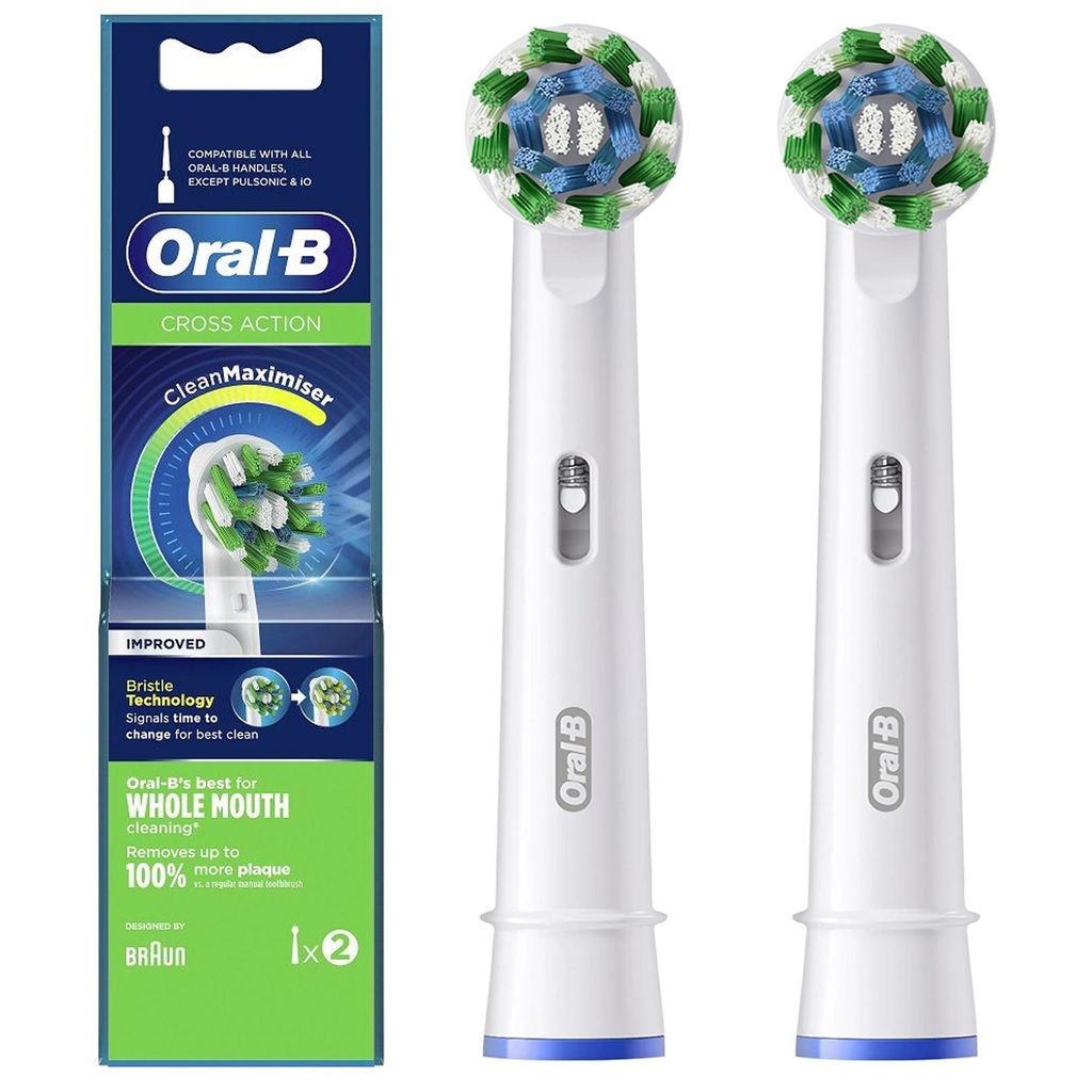 Oral-B CrossAction Maximiser Aufsteckbürsten – rotierend – Original – 2 Stück