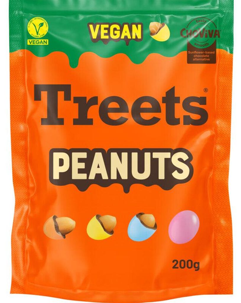 Treets Peanuts Vegan 200 g – chrumkavé vegánske arašidové Obrázok produktu 