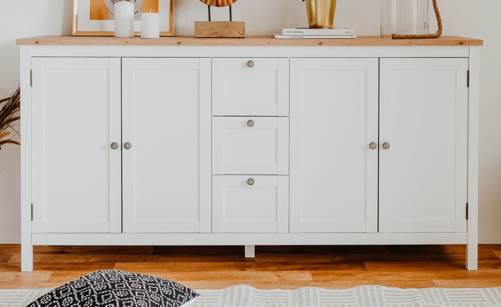 CALICOSY - Sideboard mit 4 Türen und 3 Schubladen L180 cm - Produktbild 2