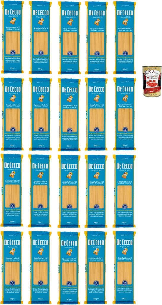 De Cecco Spaghettini N°11 100% Italienisch Pasta Nudeln 20x Produktbild 