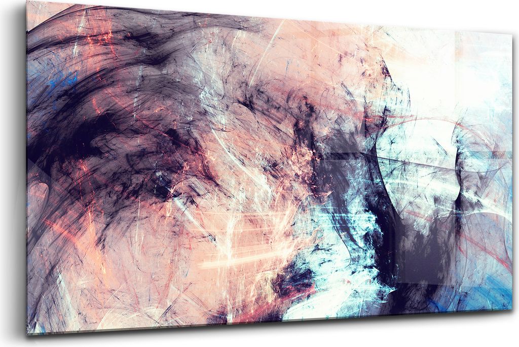 Bilder auf glas - Einteilig - Wanddekoration - Glas Bilder - 120x60 - Abstraktes Motiv mit Lichteffekt