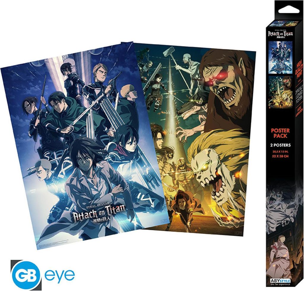 ATTACK ON TITAN - Set 2 Chibi Posters - Set 2 (52x38) Produktbild 