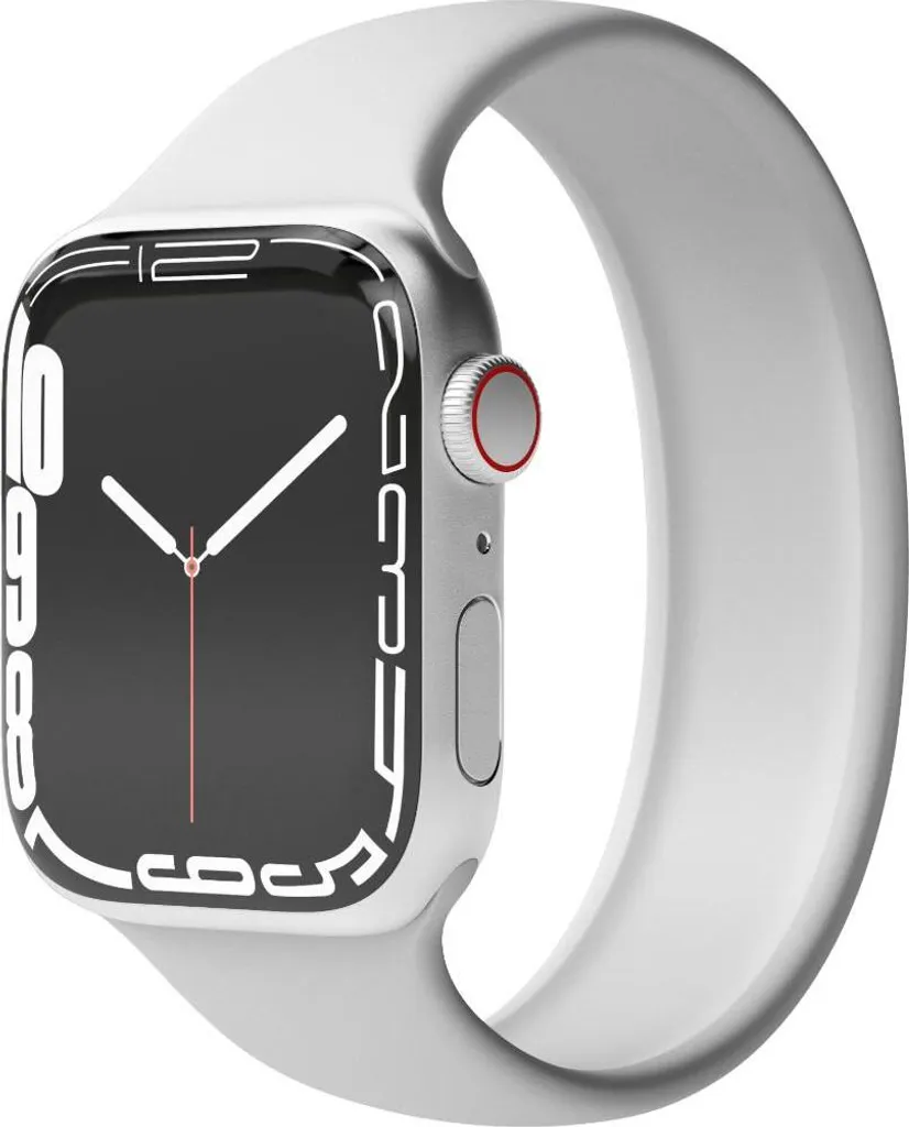 Bracelet Vonmählen Solo Loop Strap gris clair en silicone souple
