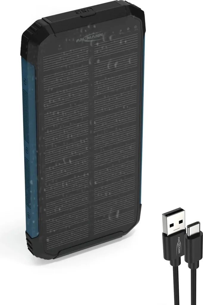 Ne tombez plus en panne de batterie : Powerbank solaire ANSMANN 10000 mAh
