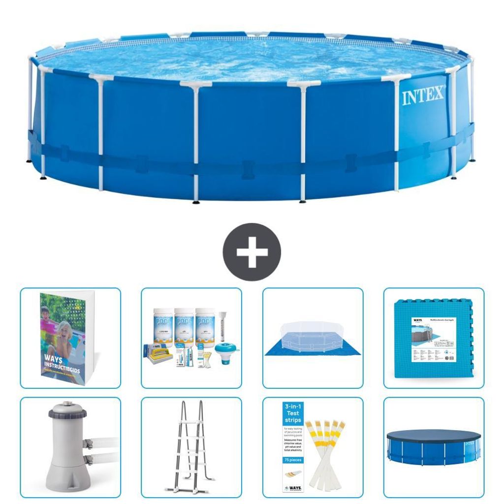Frame Pool Rund - 457x122 cm - 9-teilig S536