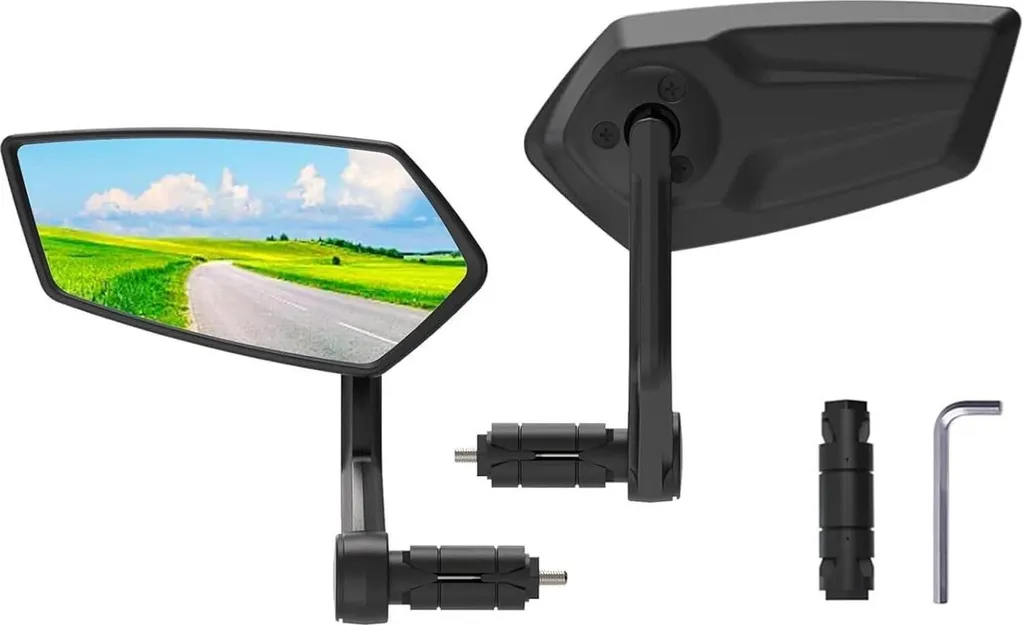 Rétroviseur Vélo Anti-Choc Extra Large RBRL Spécial Guidon E-Bike VAE
