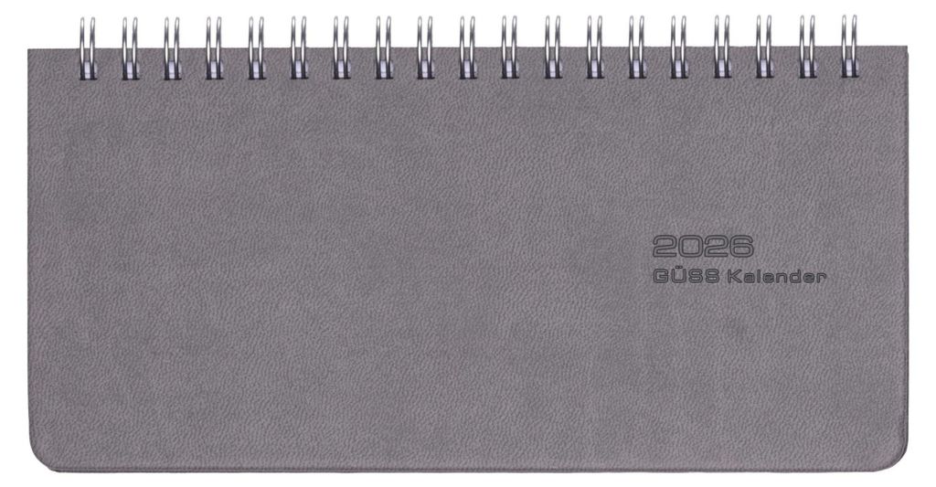 2026 Güss Tisch/-Taschenkalender 17x8cm m Wire-O.-Bindung Produktbild 