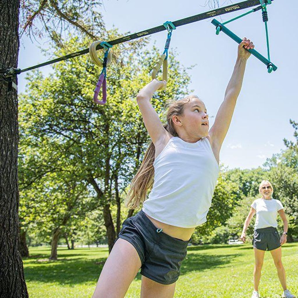 Trelines Ninja Adventure Line - Outdoor Kletterspielzeug 11m fr Kinder