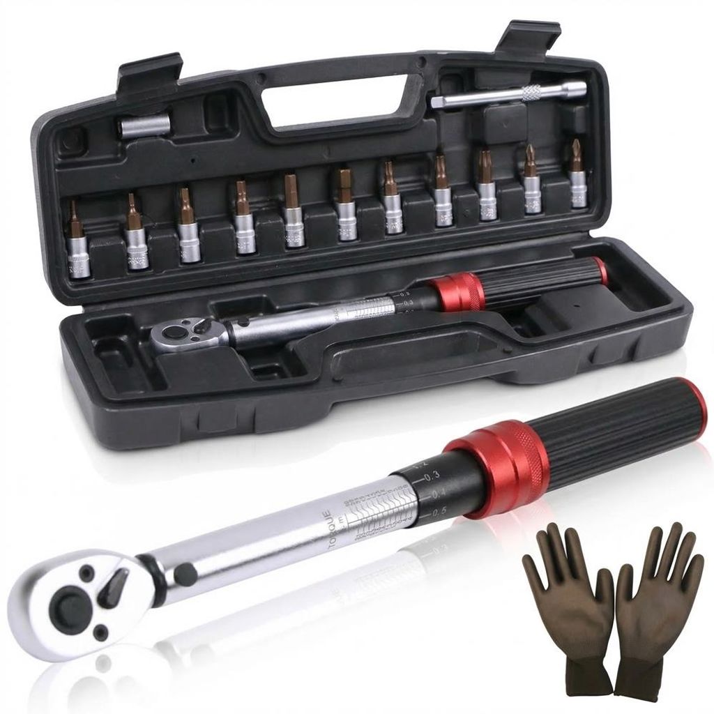 Mucola Drehmomentschlüssel Set 1/4" 72 Zähne 3-25Nm Produktbild 