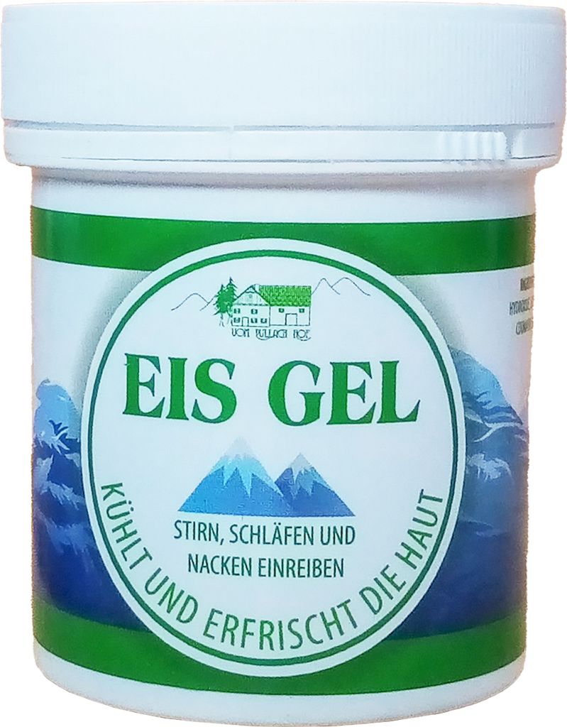 EIS GEL 125ml kühlend Muskel Eisgel mit Menthol Sportgel Balsam Kühlgel Creme vom Pullach Hof 84