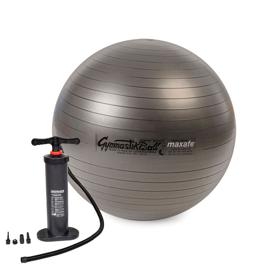 Original Pezzi Gymnastikball MAXAFE m. Standpumpe - anthra