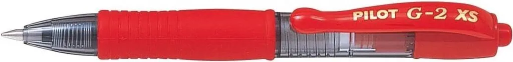PILOT G2 XS7 Pixie Roller Gel 312311 Mini Stylo Rétractable Rouge