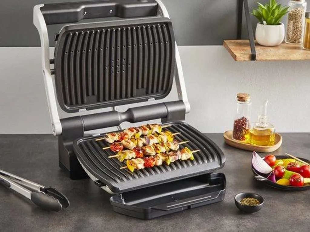Tefal OptiGrill+ GC717D Gril Intelligent 6 programmes Acier Inoxydable - 15