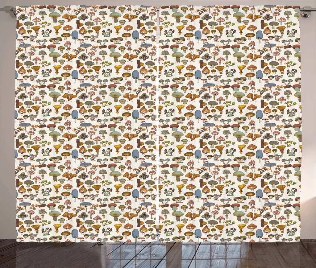 Tenda Rustica Funghi ABAKUHAUS 280x175 cm Multicolore - Design Unico