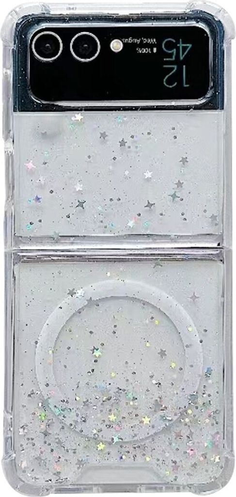 König Design Hülle kompatibel mit Samsung Galaxy Z Flip5 Kunststoff Soft Handyhülle - Handy Case Weiß