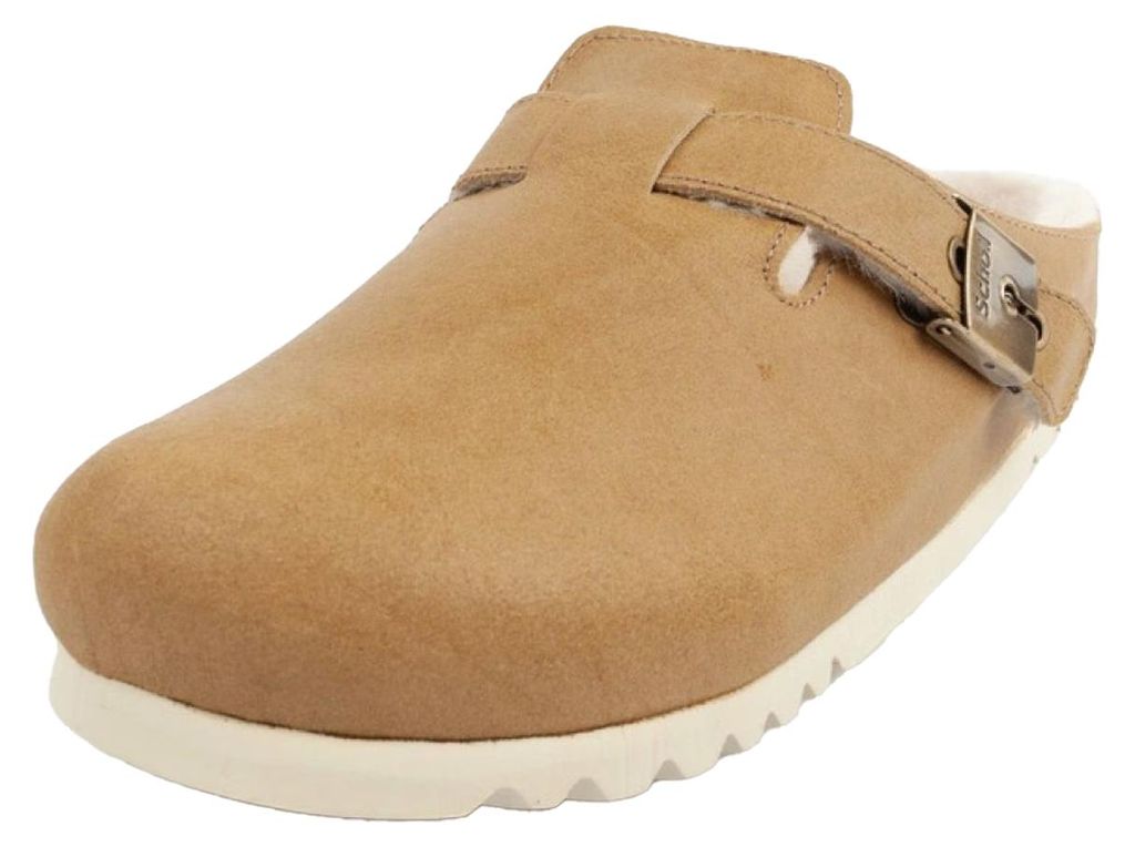 Scholl - "Grace" Hausschuhe für Damen, Leder PP8322 (37 EU) (Braun/Beige)