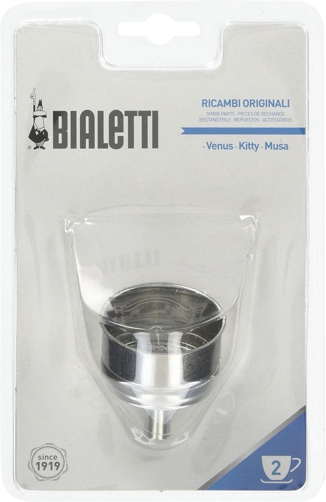 Bialetti 800501 x Espressokocher, Aluminium, Edelstahl, 7 cm, 12 x 7 x 19 cm