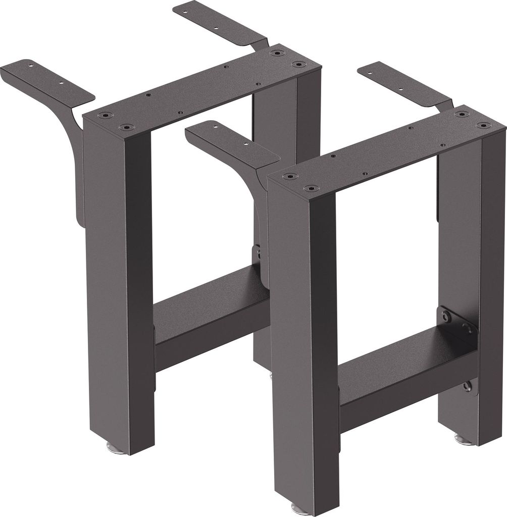 Wiltec Bankkufen aus Stahl 2er Set Vierkantrohren 40x43 cm Produktbild 
