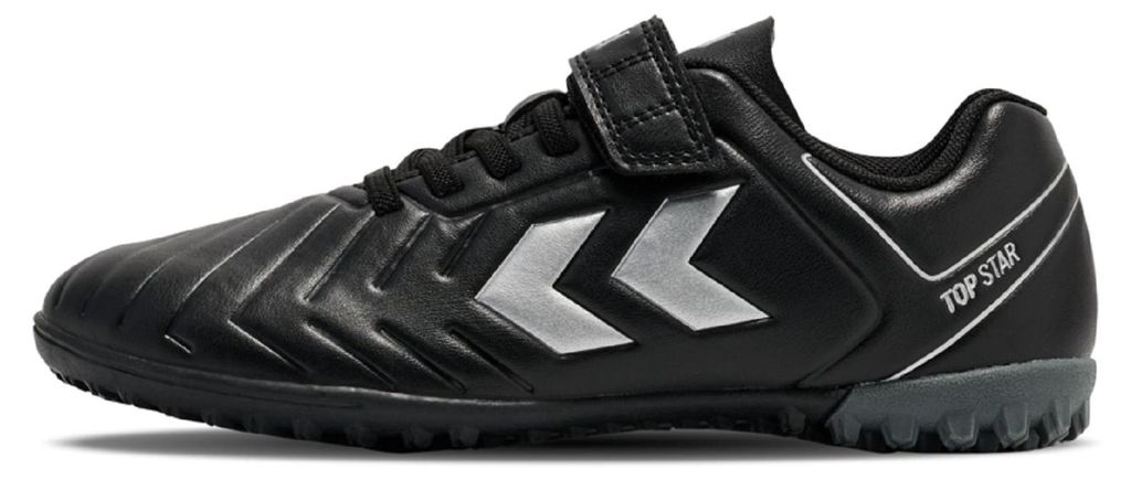 Hummel Top Star Turf TF VC 2.0 JR Fußballschuhe Nockenschuhe schwarz/silber 234863-2001, Schuhgröße:33 EU