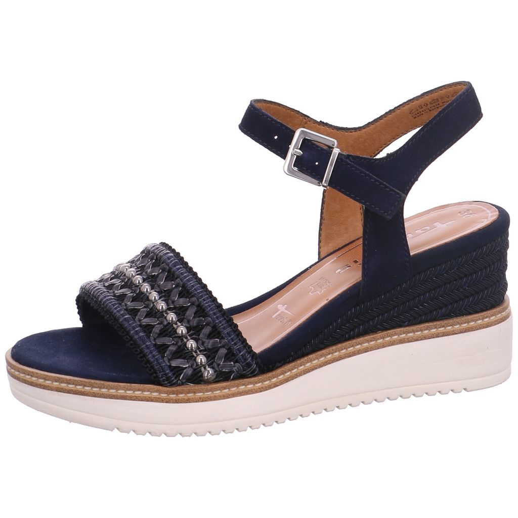 Tamaris Damen Sandalette in Blau, Größe 37
