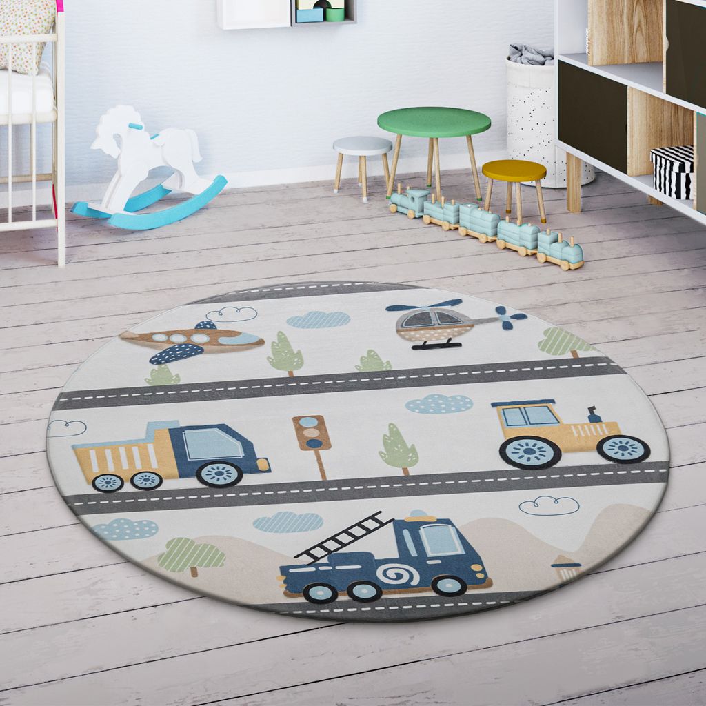 Kinderteppich Kinderzimmer Teppich Spielmatte Rutschfest Produktbild 
