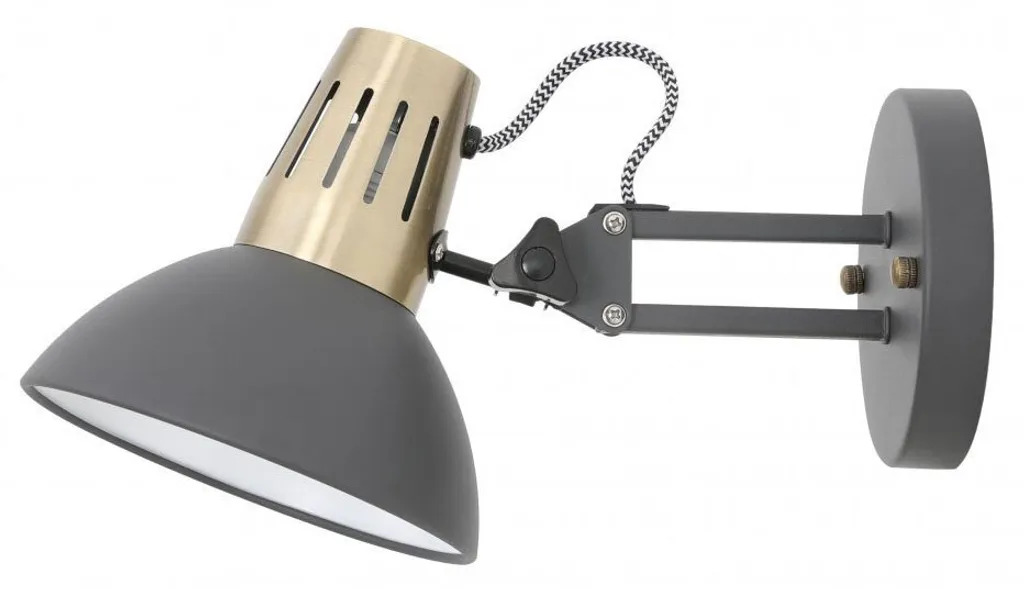 Applique Murale Noire Artemia E27 - Lampe de Chevet Design Vintage Ø16cm