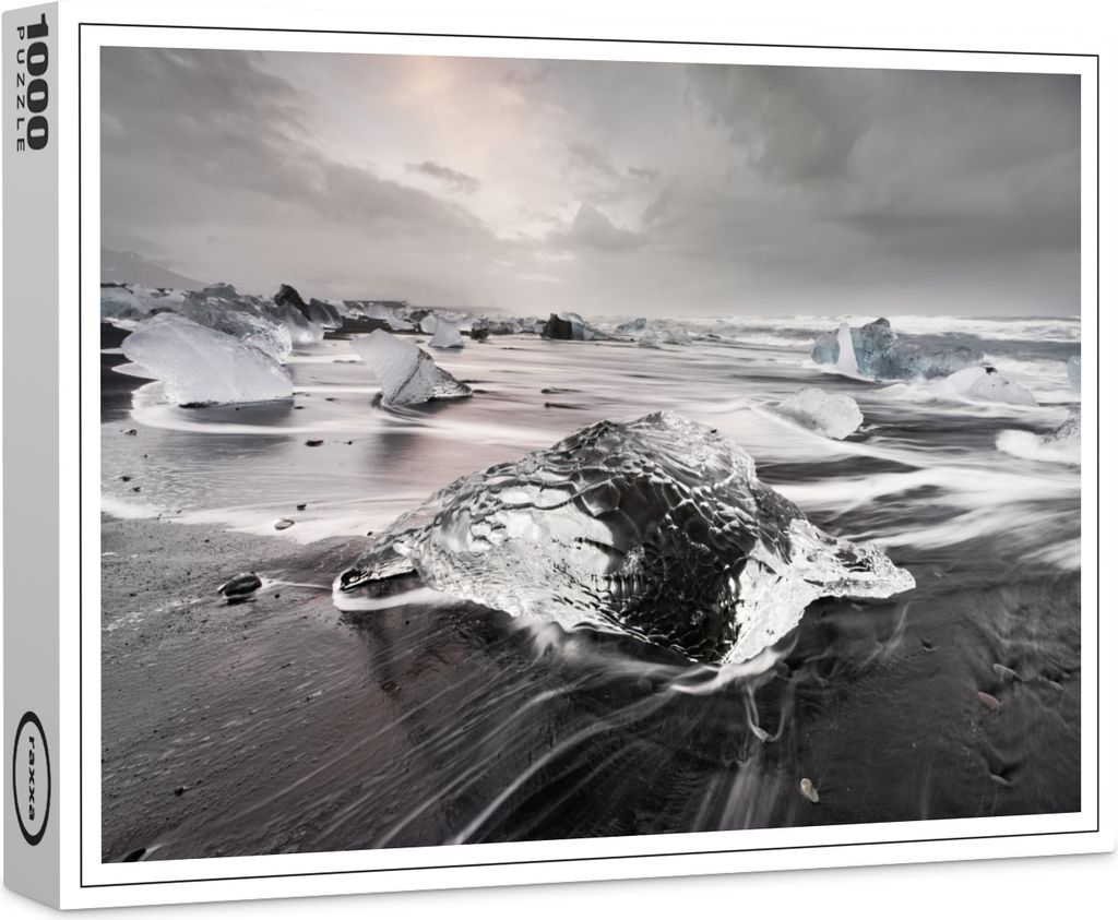 raxxa Premium-Puzzle "Eis am Strand in Island", 1000 Teile
