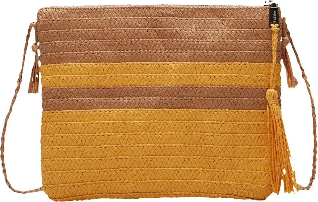 Offerta Borsa s.Oliver a Tracolla - Beige Stripes Marrone Multicolore