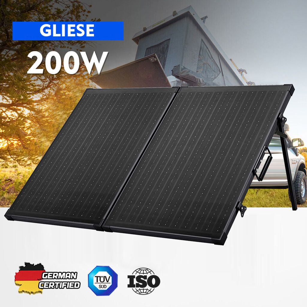 200W 12V mono Solarkoffer Solarpanel