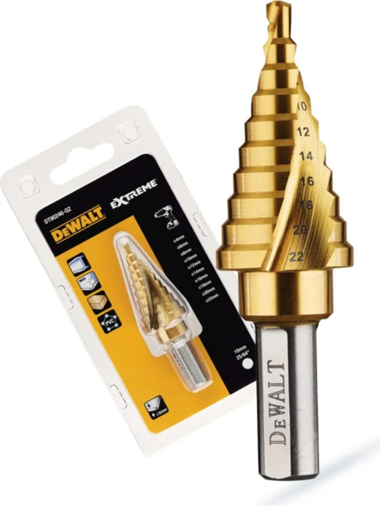 DeWalt DT90246 Pointe de mesure titane 10 diamètres pour foret étagé