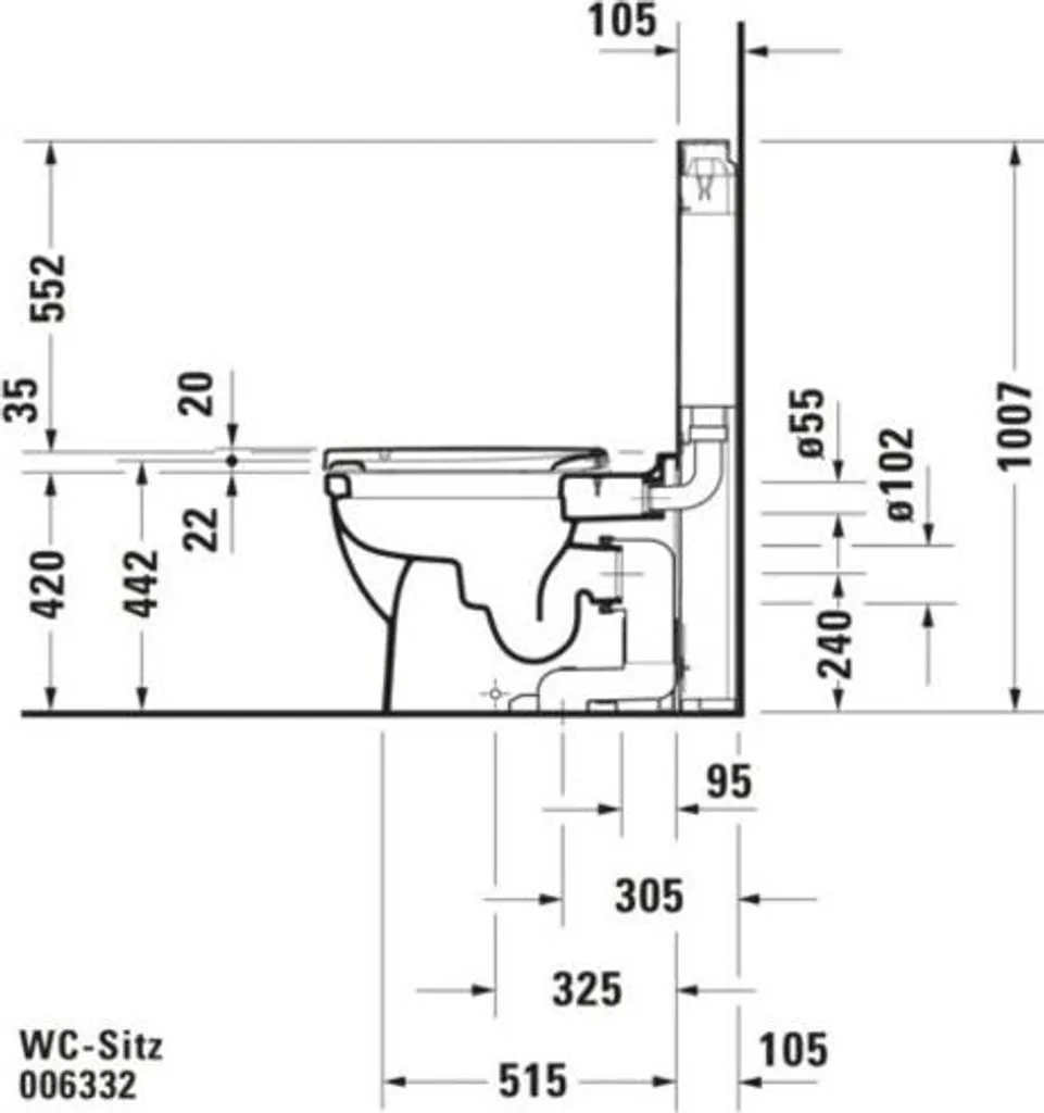 Copriwater Duravit 0063320000 Bianco Lucido | Igienico e Resistente - 4