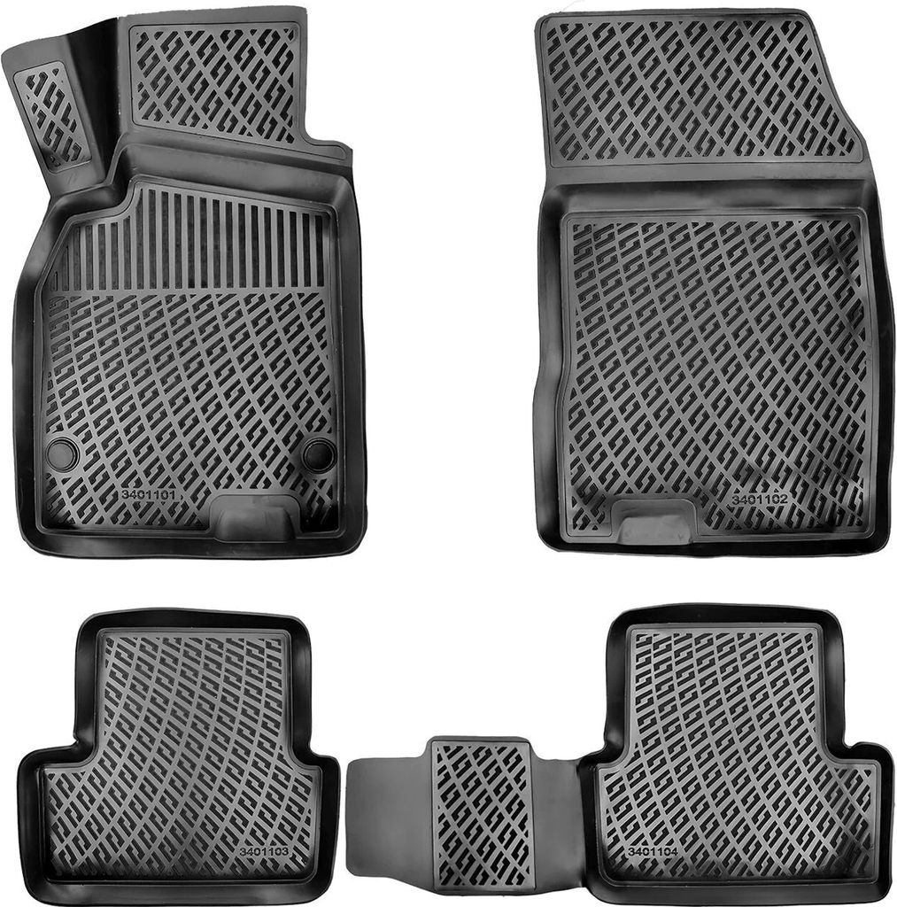3D Auto Fussmatten für Renault Megane 3 2008-2016 Produktbild 