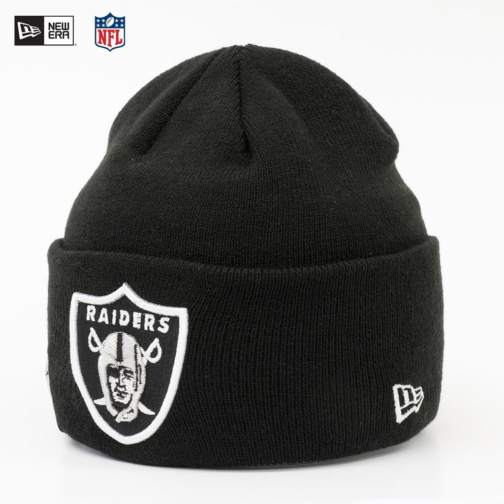 New Era Cuff Raiders Beanie, black Produktbild 