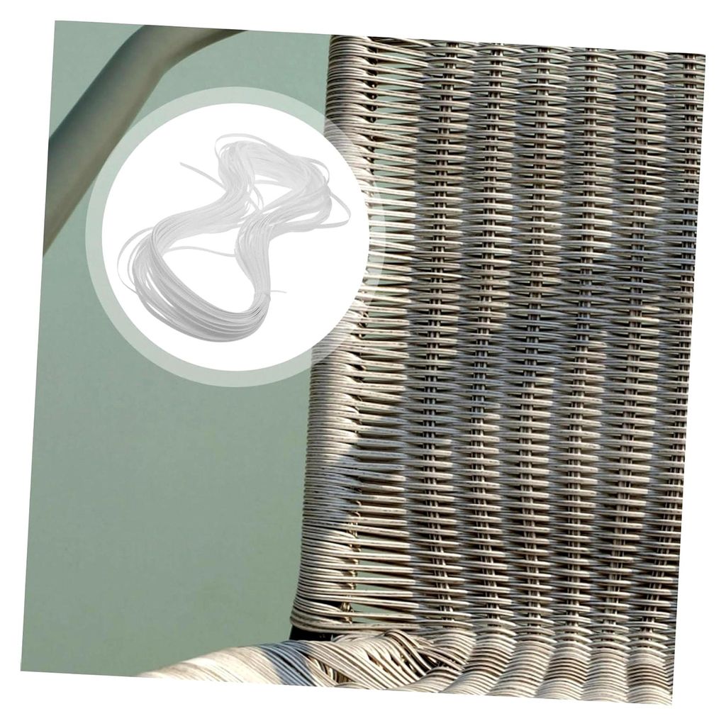 Reparaturset aus Kunststoff-Rattan Rolle Weiß Multifunktionales Bastelmaterial für Stuhl- und Möbelreparatur Selbstgemachtes Webmaterial für Ge...