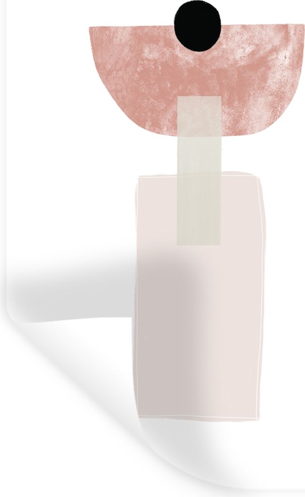 MuchoWow Wandtattoo Wandsticker Wandaufkleber Pastell - Abstrakt - Design 20x30 cm Selbstklebend und Repositionierbar - Sticker - Dekorfolie