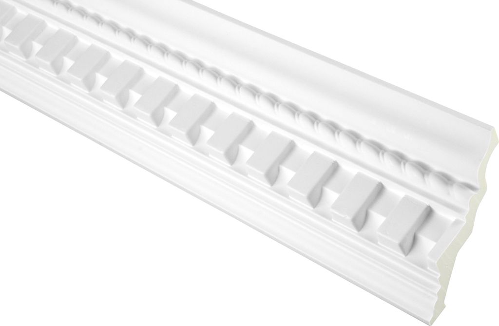 HEXIM Stuckleisten gemustert PolyurethanPolyurethane Stuck Dekorbau für Wand und Decke | 20 Meter FH0012 93x88mm | Hartschaum Tapetenleisten
