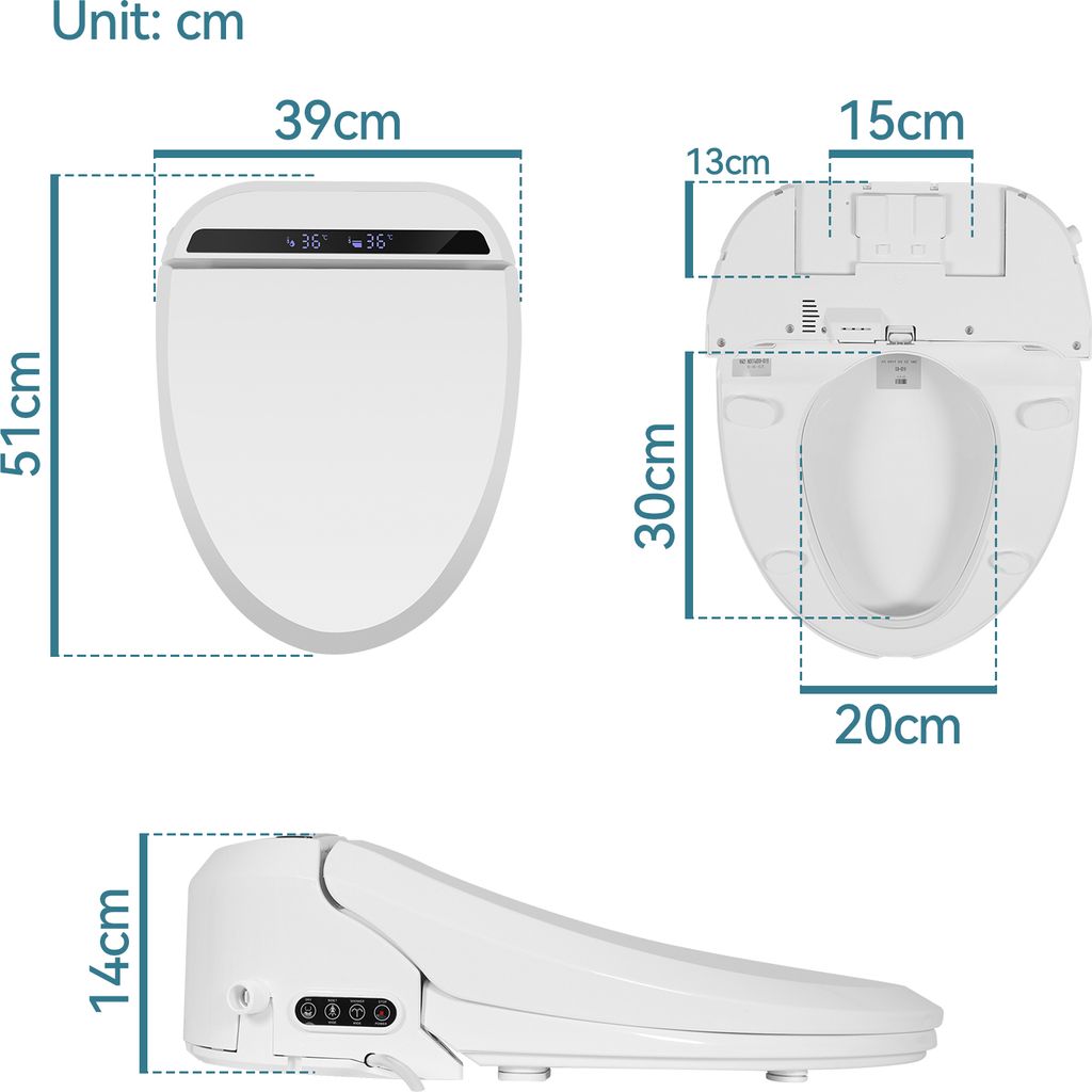 Puluomis WC-Sitze Toilettensitz mit Fernbedigung Produktbild 10