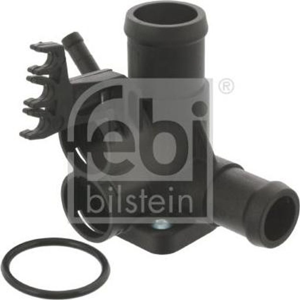 FEBI BILSTEIN 12406 Kühlmittelflansch OE 037121132E kompatibel mit Alhambra, Cordoba, Ibiza, Inca, Toledo, Caddy, Corrado, Golf III, Golf IV, Pass...