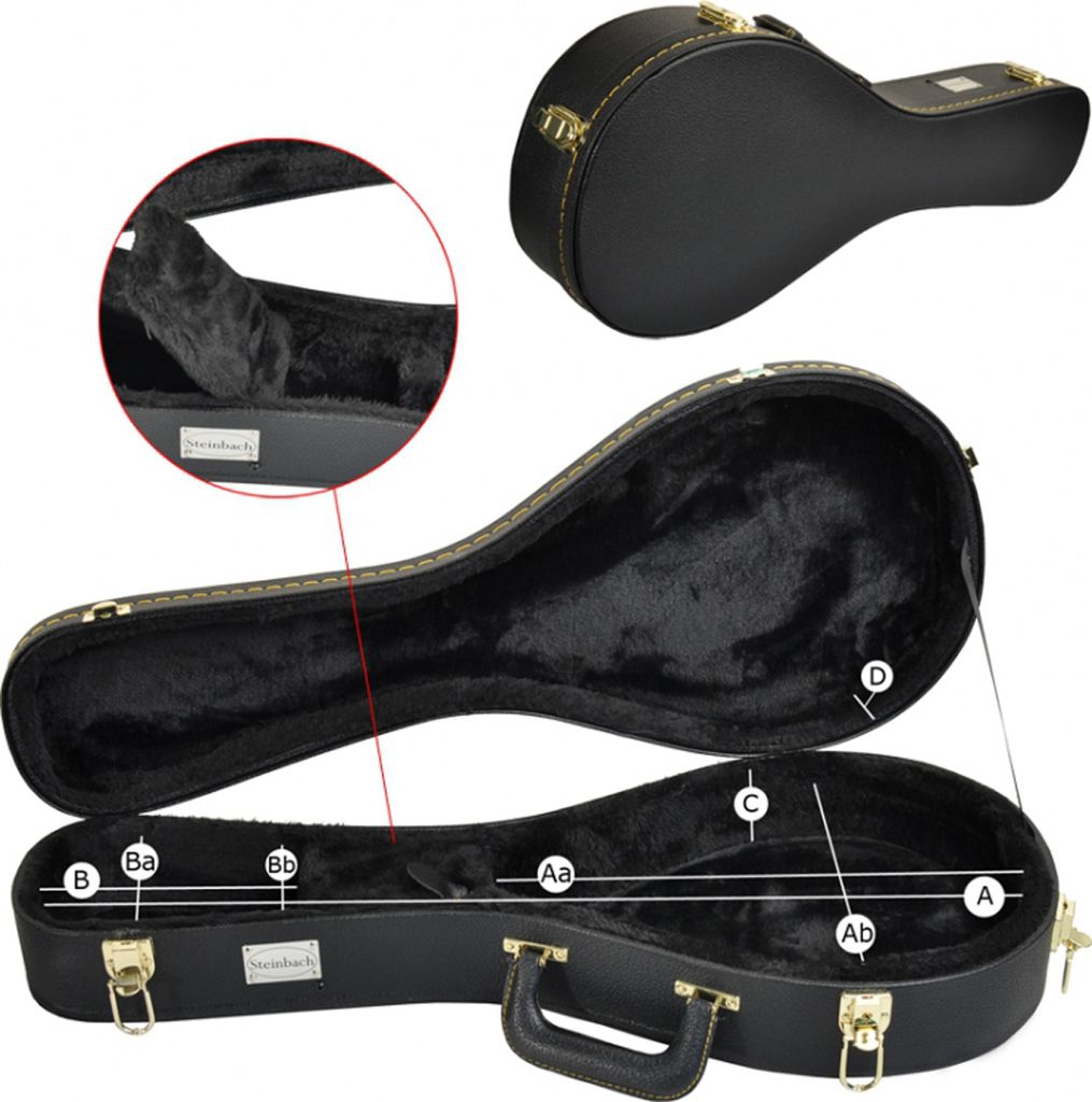 Steinbach Mandolinenkoffer für Flachmandoline genarbtes Produktbild 