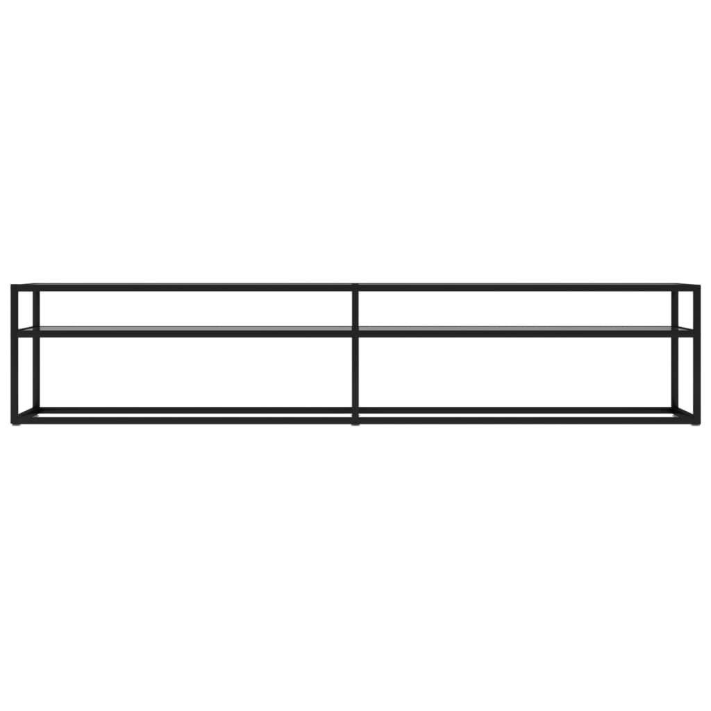 "Winterschlussverkauf "TV-Schrank Industriestil - CLORIS - Fernsehenschrank - Transparent 200x40x40,5 cm Hartglas - NeuMöbel5744981