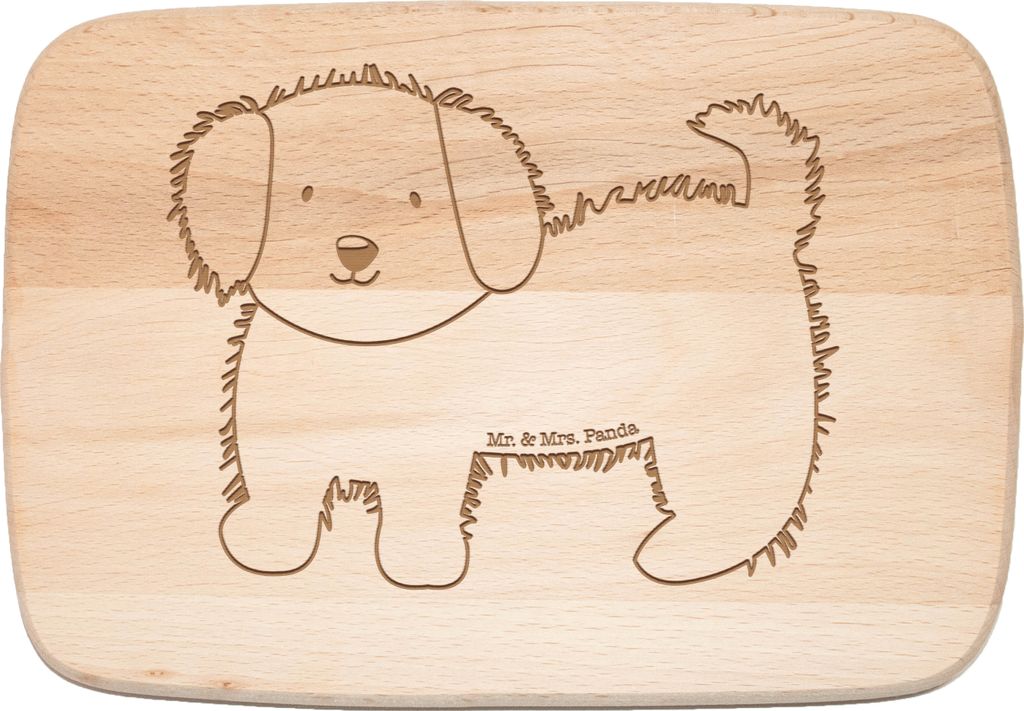 Mr. & Mrs. Panda Schneidebrett Holz Hund Flauschig - Transparent - Geschenk, Süß, Sprüche, Holzbrett, Niedlich, Hundebesitzer, schneidbrett, Fr...