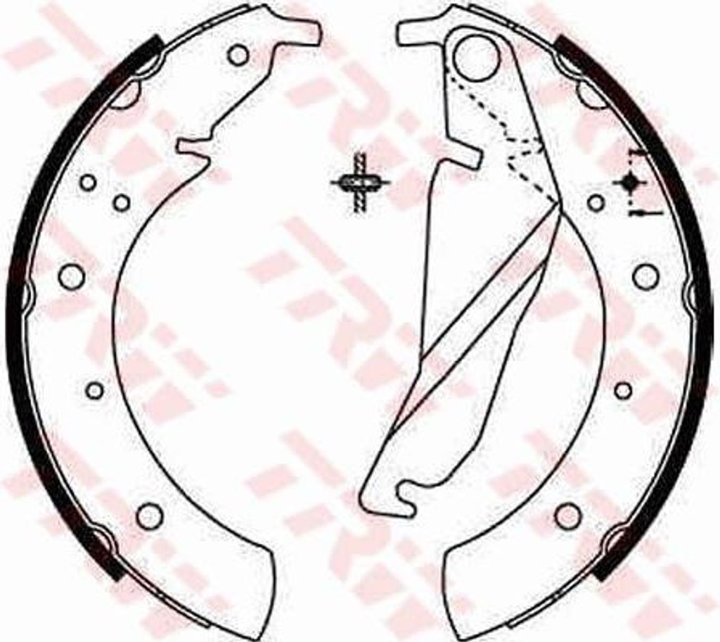 TRW GS8209 Bremsbackensatz OE 34211154924 kompatibel mit 5er E34