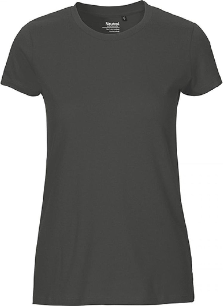 Neutral O81001 | damen Fitted T-Shirt / 100% Fairtrade-Baumwolle - Farbe: Charcoal - Größe: XXL
